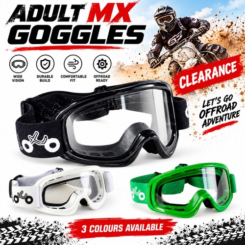 Adult motocross goggles - adult,