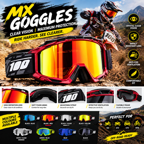 Motocross goggles dirt bike - mx,